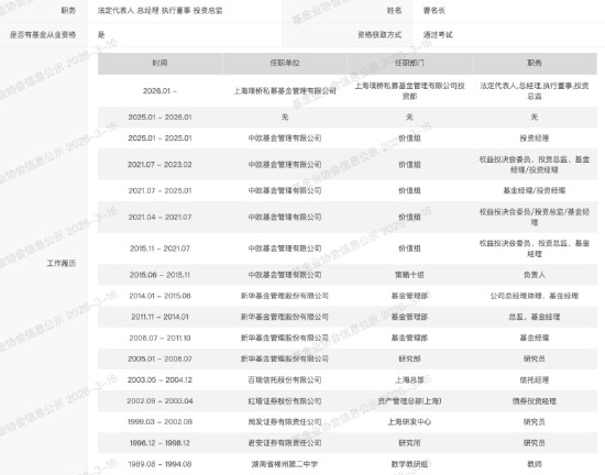  从公募到私募的延续；老将曹名长创办璞桥资产。 股票财经